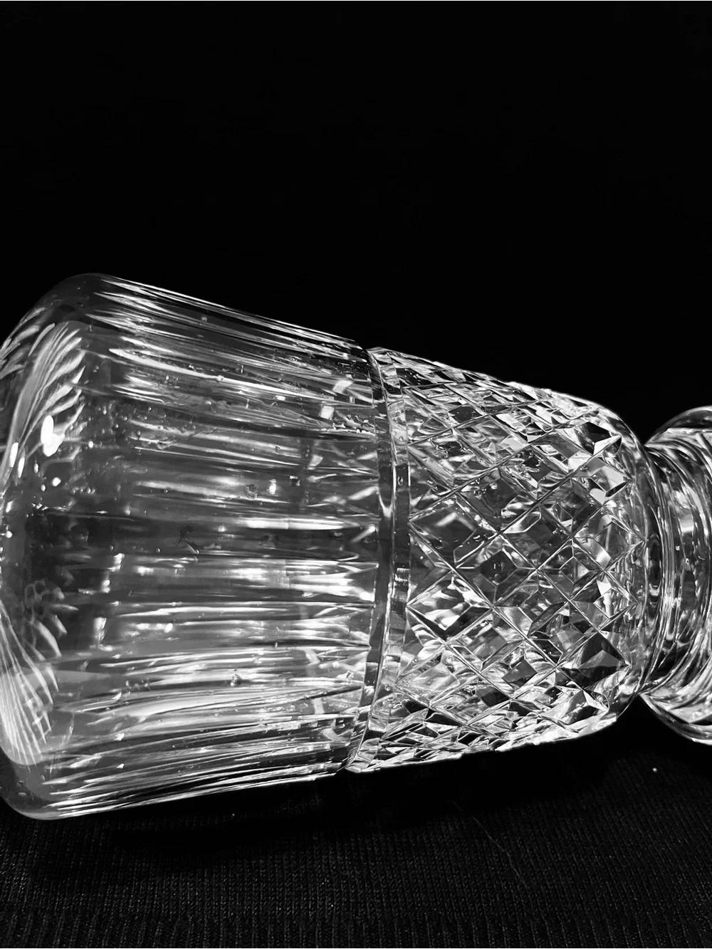 Vintage Waterford Crystal Maeve Cut Wine Decanter & Stopper 12.75” Ireland.